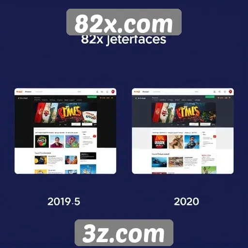 Evolução da interface do usuário no 82x.com